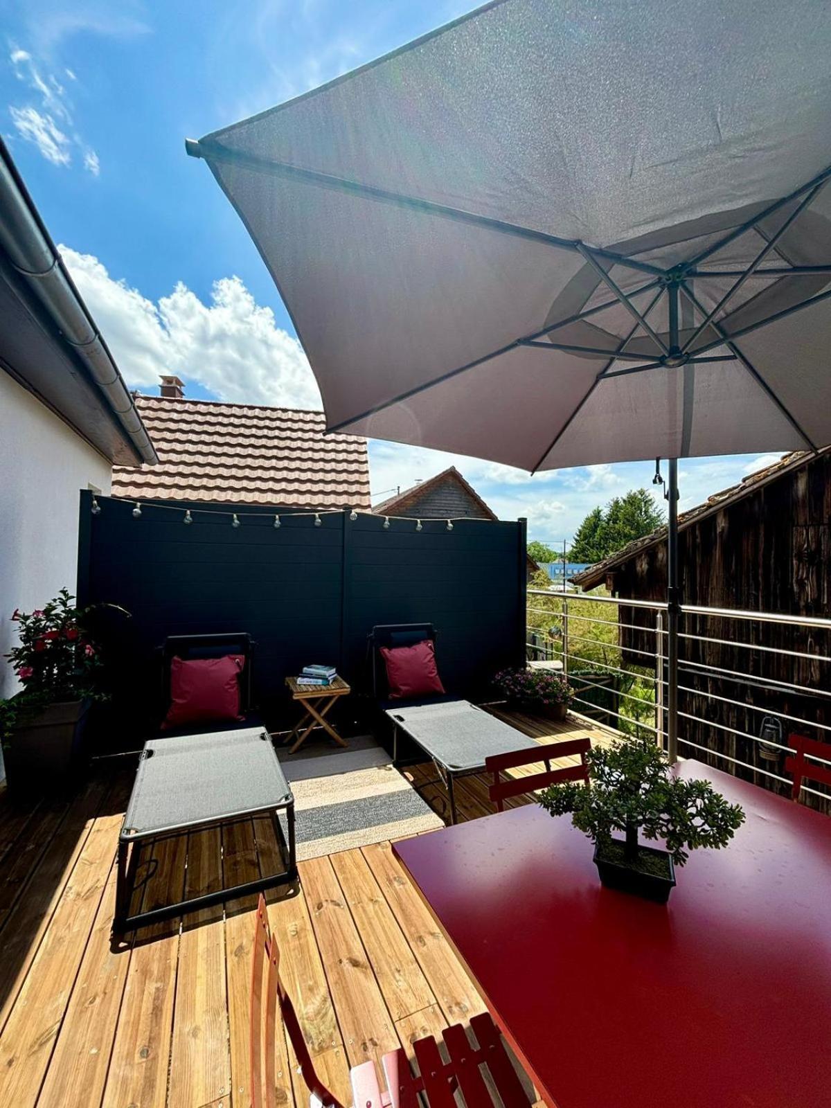 La P'Tite Evasion Appartement Heimsbrunn Buitenkant foto